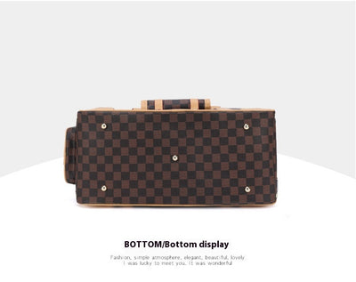 Bolso de Gran Capacidad con Patrón Cuadriculado y Diseño Transpirable - Image 9
