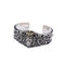 Old Personality Wide Version Domineering Crown Lion Bracelet Open Sterling Plateado Bracelet