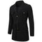 Abrigo Trench Casual de Largo Medio para Hombre - Traje Versátil