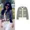 Cardigan Tejido a Rayas Estilo Retro - Suéter Holgado Coreano Tendencia