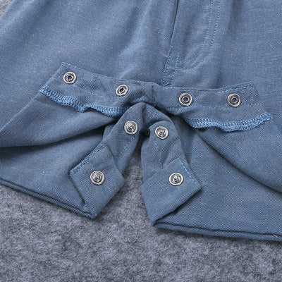 Conjunto Infantil: Camisa Blanca y Overol de Tirantes - Image 8