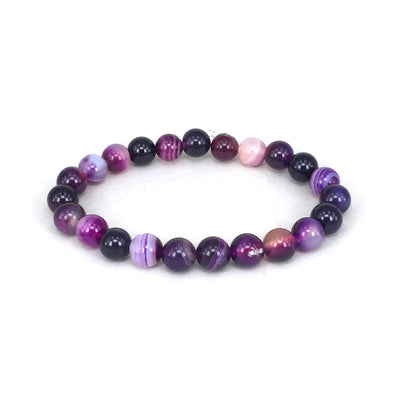 Pulsera de Piedra Violeta Natural para Mujer - Image 7