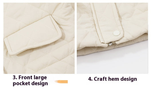 Chaqueta Casual de Invierno para Niñas con Cuello Polo Cálido - Image 11