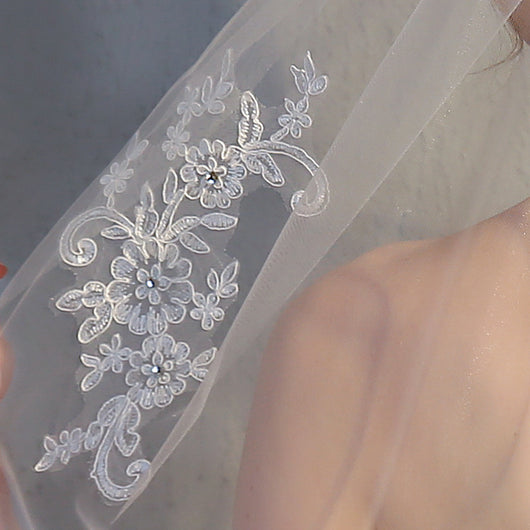 Aplique de Encaje con Diamantes para Accesorios de Novia - Image 10
