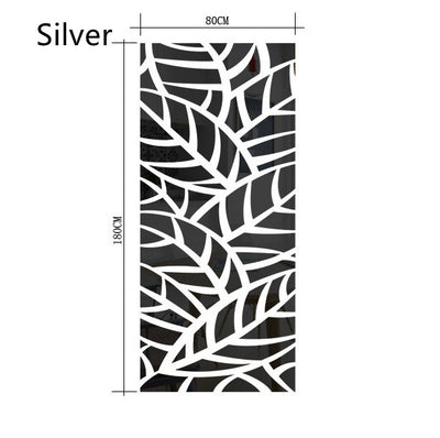 Espejo Adhesivo con Patrón de Plantas para Decoración Moderna - Image 6