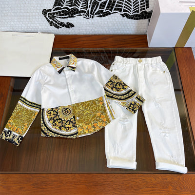 Camisa Vaquera Infantil de Manga Larga Estilo Western - Image 7