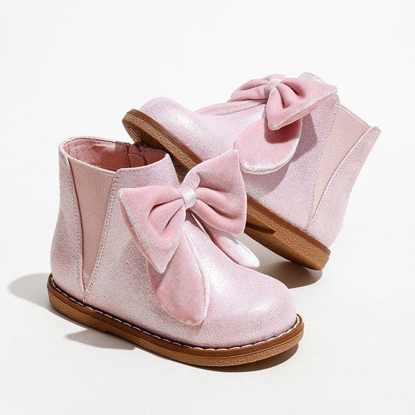 Botines Cortos Niña Estilo Británico con Cierre