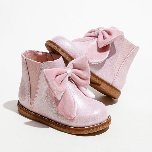 Botines Cortos Niña Estilo Británico con Cierre
