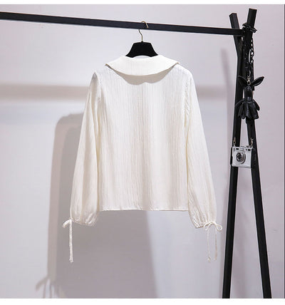 Conjunto de Dos Piezas con Blusa Manga Larga y Falda Delgada - Image 12