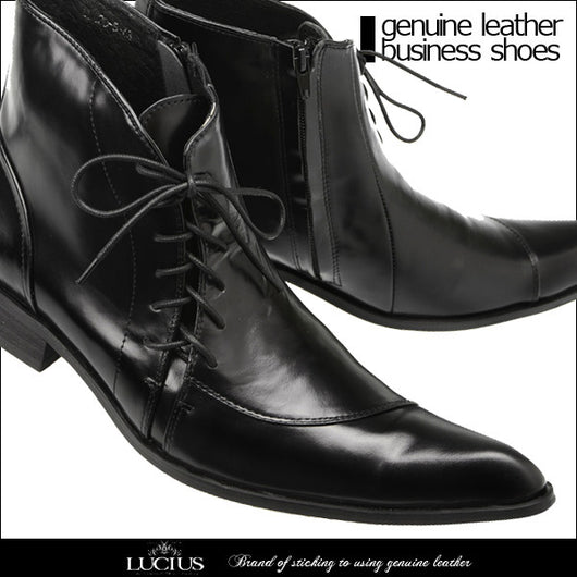Botas de Cuero Británico Estilo Coreano con Punta Afilada para Hombre - Image 3