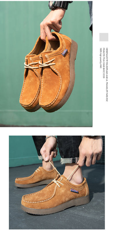 Tenis de Cuero Casual Coreano Estilo Británico - Sneakers Versátiles para Hombre - Image 18