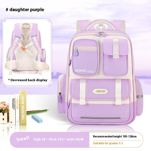 Mochila Escolar Ergonómica de Protección Espinal con Múltiples Compartimentos - Image 8