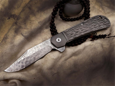 Cuchillo Plegable de Acero Reforzado con Titanio Alta Dureza - Image 3