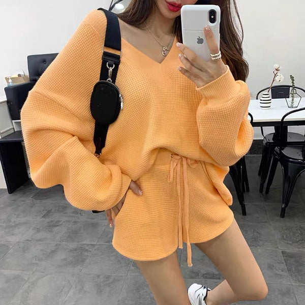 Blusa Estilo Occidental Cuello V Efecto Adelgazante y Elegante