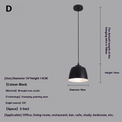 Lámpara Colgante Minimalista de Diseño Moderno para Restaurante y Bar - Image 9