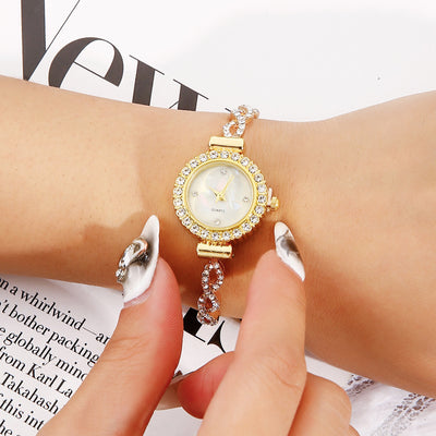 Reloj de Mujer con Diamantes Redondo de Moda con Pulsera Ajustable - Image 14