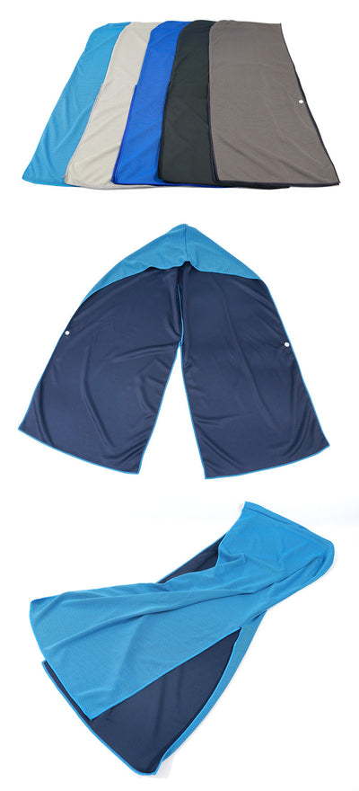 Toalla Deportiva Refrigerante con Capucha en U - Protección Solar para Playa, Gym y Yoga - Image 17
