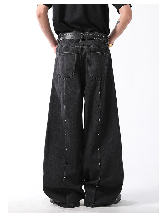 Pantalones Vaqueros Rectos Vintage Estilo Americano con Acabado Desgastado - Image 12