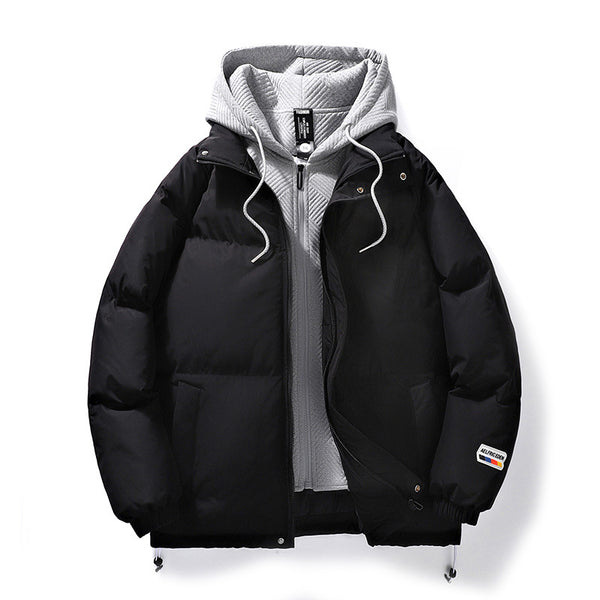 Abrigo de Invierno para Hombre con Capucha - Chaqueta de Algodón