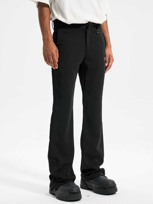 Pantalón Slim Flare con Costados Abiertos - Corte Moderno y Versátil - Image 2