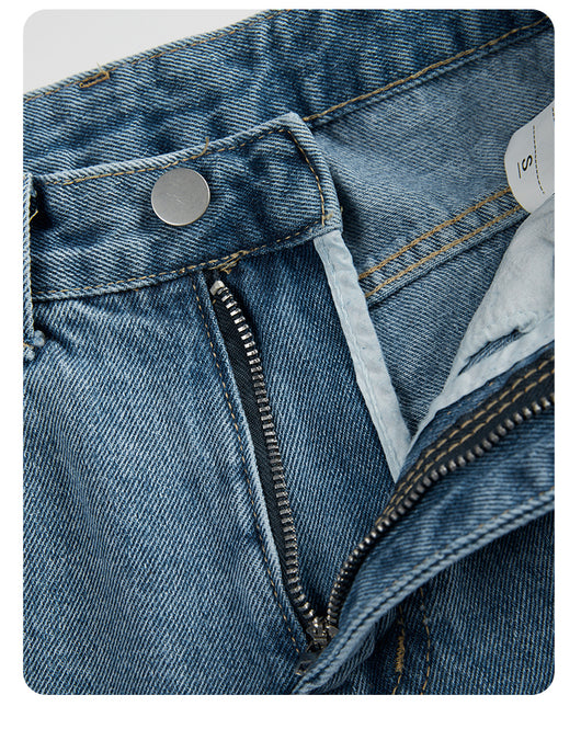Shorts de Mezclilla Cintura Alta con Efecto Rizado - Image 9