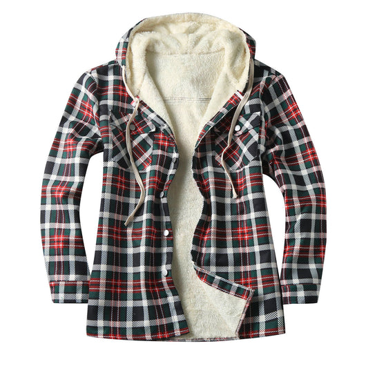Chamarra Tipo Shirt con Capucha y Forro Polar para Hombre - Image 2