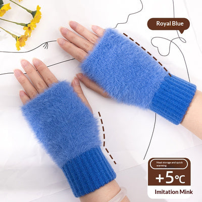 Guantes Térmicos de Punto con Dedos Libres y Forro Suave - Image 4