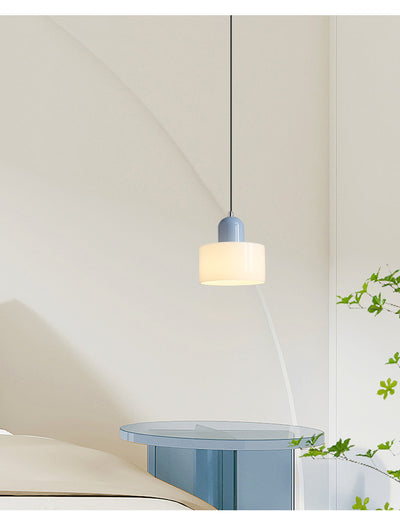 Lámpara Colgante Redonda de Vidrio Crema - Diseño Minimalista - Image 33