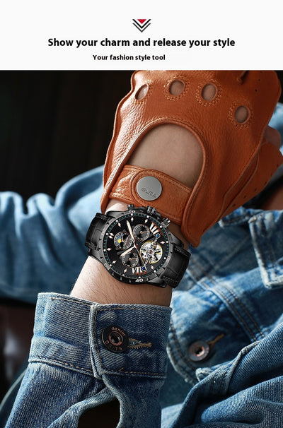 Reloj Automático Mecánico para Hombre con Diseño Calado - Image 15