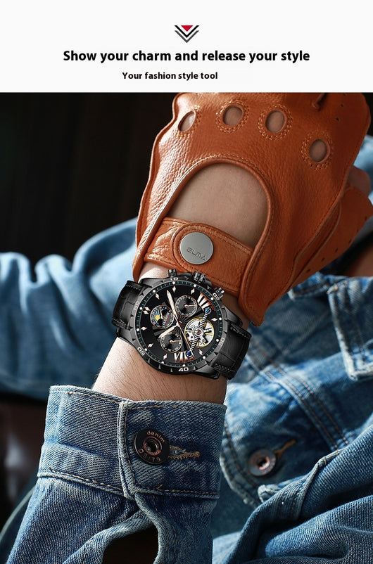 Reloj Automático Mecánico para Hombre con Diseño Calado - Image 15