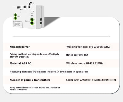 Control Remoto Inalámbrico para Lámpara Resistente al Agua - Image 15