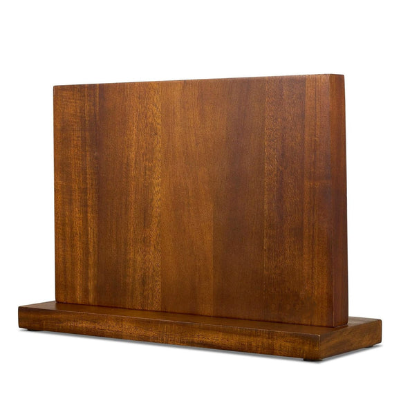 Soporte Magnético Doble para Cuchillos en Madera de Acacia