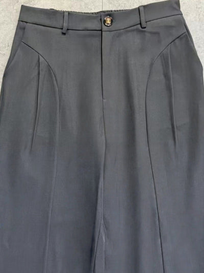 Pantalones Machete de Cintura Alta y Pierna Ancha para Hombre - Image 14
