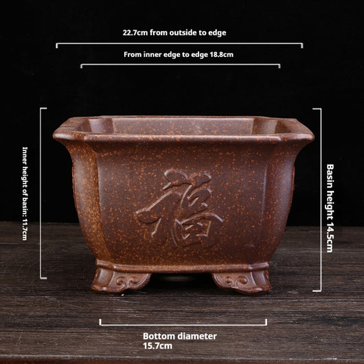 Maceta de Cerámica Refractaria para Orquídeas, Clivias y Plantas Verdes - Image 8