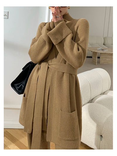 Suéter Grueso Estilo Casual de Tres Piezas - Image 14