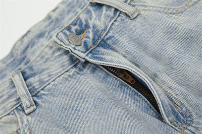 Overol Denim Claro para Hombre con Múltiples Bolsillos y Corte Recto Ancho - Image 12