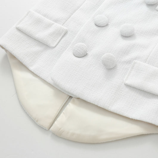 Chaleco Casual Blanco para Niños - Conjunto Elegante - Image 11