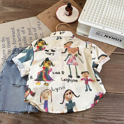 Camisa Infantil Verano Estilo Coreano - Image 8