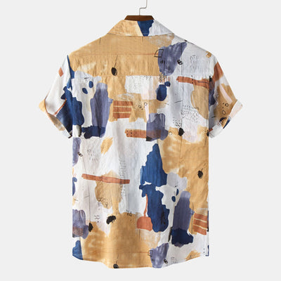 Camisa Casual Hombre Manga Corta Bicolor - Image 10