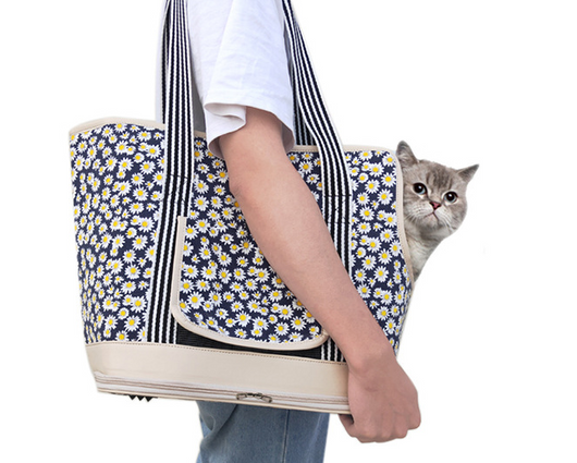 Bolsa Transportadora Portátil para Mascotas con Malla Transpirable
