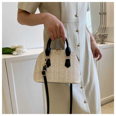 Bolsa Mensajera Tejida Portátil de Estilo Casual - Image 9