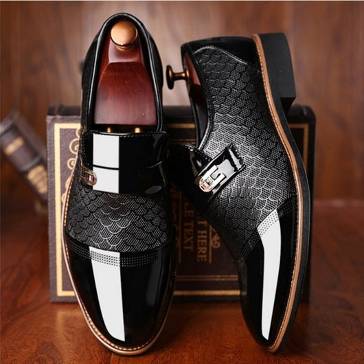 Zapatos de Cuero Grabado para Hombre - Casual y Elegante - Image 11