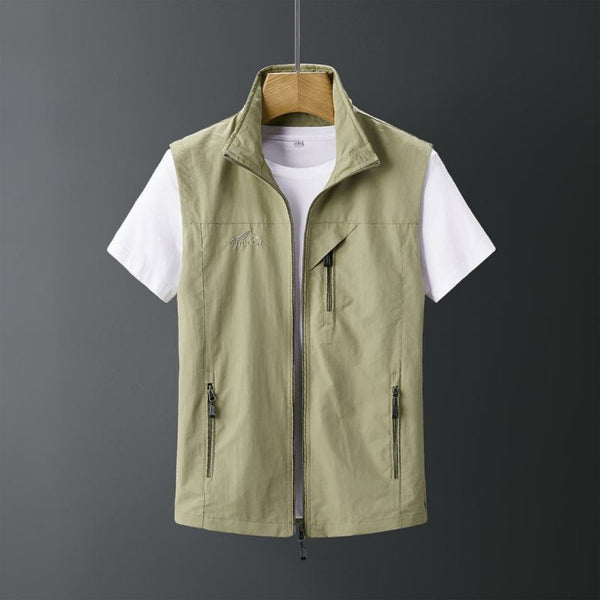 Chaleco de Piel de Conejo para Hombre - Abrigo Casual Outdoor