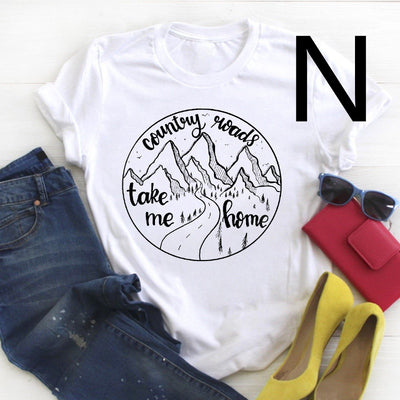Playera Unisex de Algodón con Diseño Artístico de Montaña - Image 13