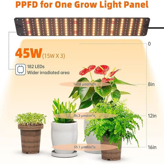 Lámpara LED Espectro Completo para Cultivo de Plantas con Atenuación y Temporizador - Image 8