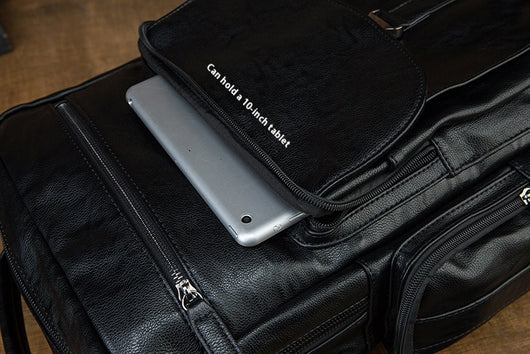 Mochila de Cuero Genuino para Hombre - Gran Capacidad, Diseño Moderno - Image 24