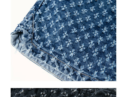 Shorts Denim Rotos Casual - Estilo Vintage Desflecado - Image 9