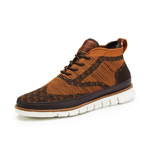 Zapatillas Deportivas Altas Tejidas para Hombre - Comodidad y Estilo Versátil - Image 9