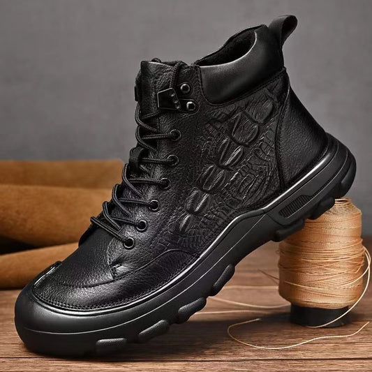 Botas Martin de Cuero Premium para Hombre con Cierre y Suela Antideslizante - Image 2