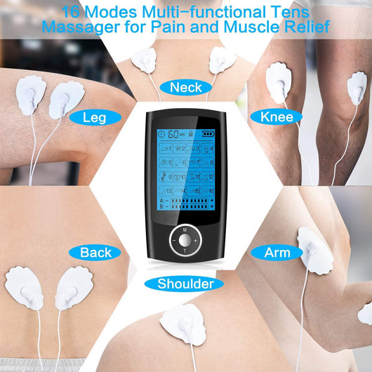 Electroestimulador TENS EMS 16 Modos - Masajeador Muscular con Tecnología de Ondas de Choque - Image 11